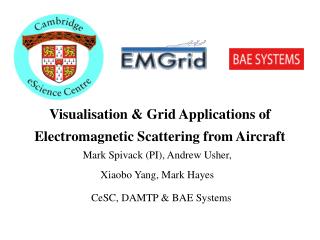 Visualisation &amp; Grid Applications of Electromagnetic Scattering from Aircraft