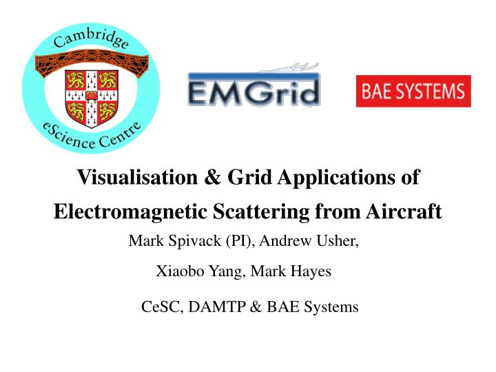 visualisation grid applications of electromagnetic scattering from aircraft