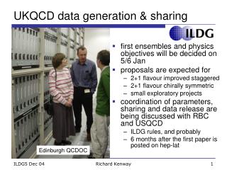 UKQCD data generation &amp; sharing
