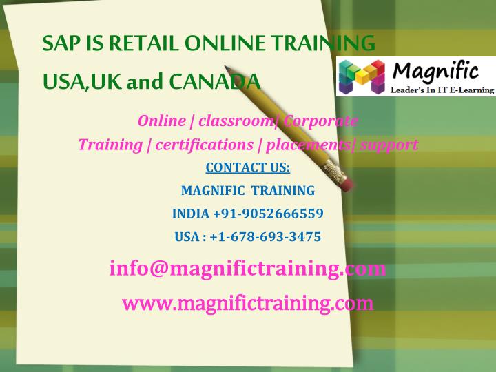 sap is retail online training usa uk and canada