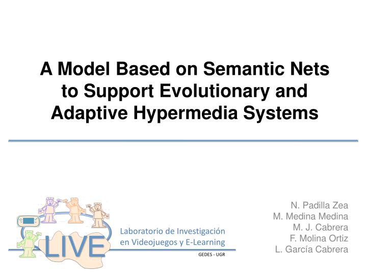 a model based on semantic nets to support evolutionary and adaptive hypermedia systems