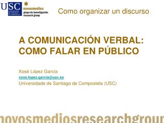 como organizar un discurso