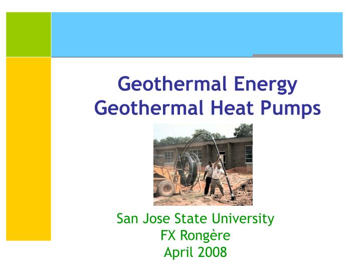 geothermal energy geothermal heat pumps