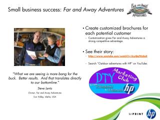 Small business success: Far and Away Adventures