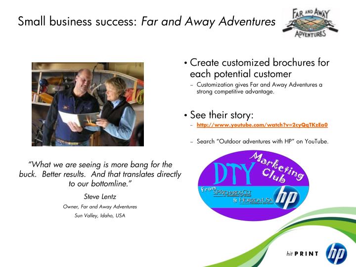 small business success far and away adventures