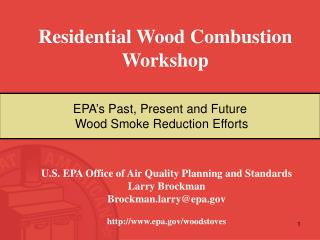 Residential Wood Combustion Workshop