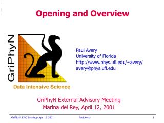 Paul Avery University of Florida phys.ufl/~avery/ avery@phys.ufl