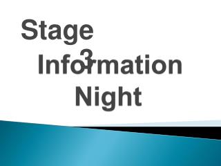 Information Night