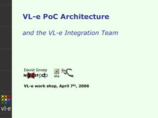 VL-e PoC Architecture and the VL-e Integration Team