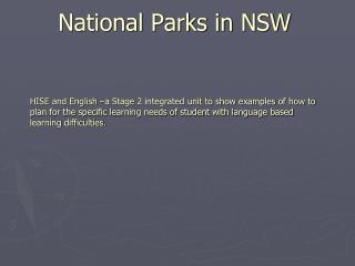 National Parks in NSW