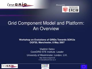 Grid Component Model and Platform: An Overview