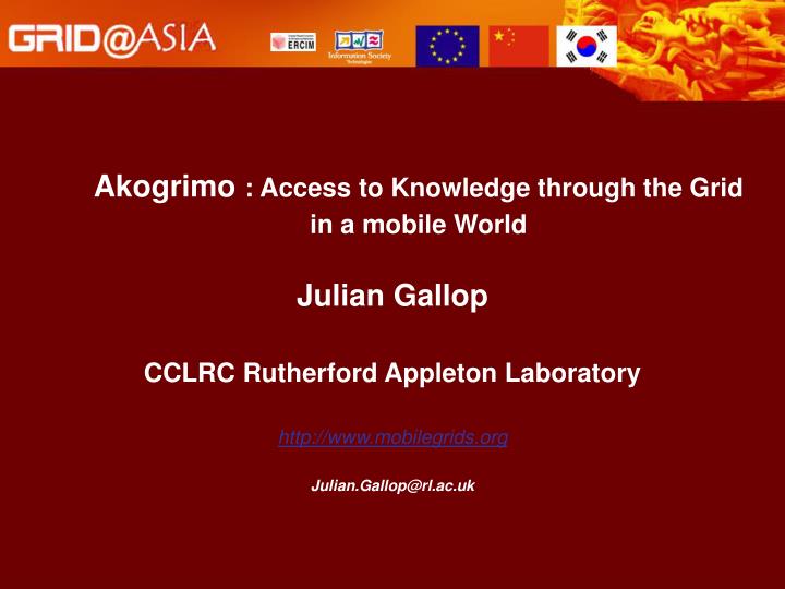 akogrimo access to knowledge through the grid in a mobile world