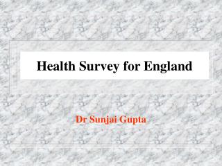 Health Survey for England