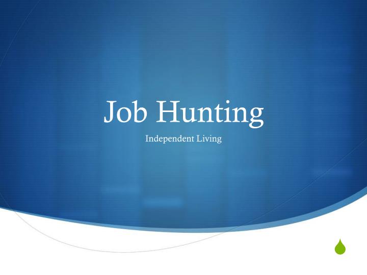 job hunting