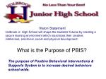 Holbrook Jr. High School's Positive Behavior Interventions & Supports Initiative - slide 1