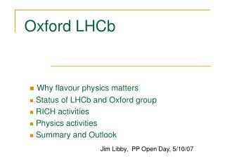 Oxford LHCb