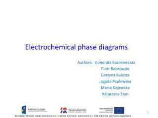 Electrochemical phase diagrams