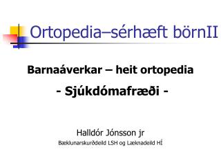 ortopedia s rh ft b rnii