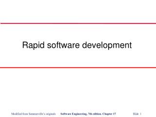 Rapid software development