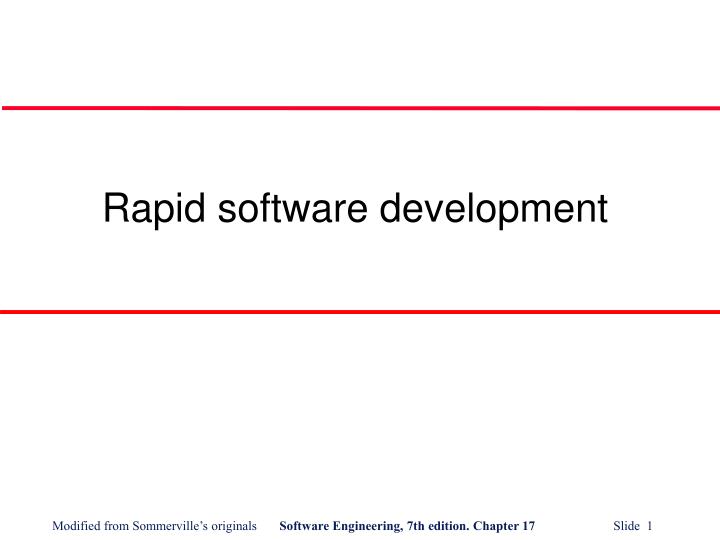 rapid software development