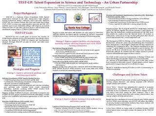 TEST-UP: Talent Expansion in Science and Technology - An Urban Partnership