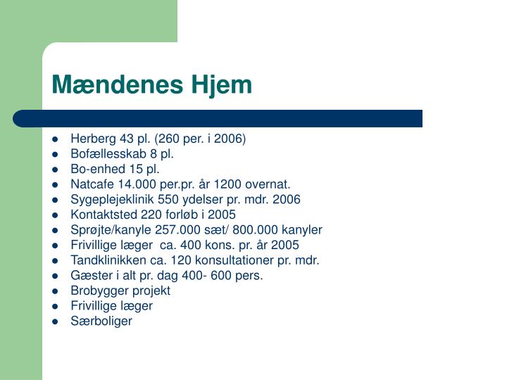 m ndenes hjem