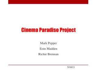 Cinema Paradiso Project