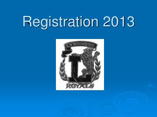 Registration 2013
