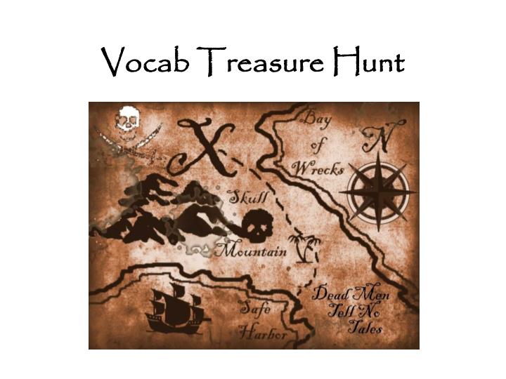 vocab treasure hunt