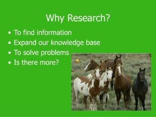 Why Research?