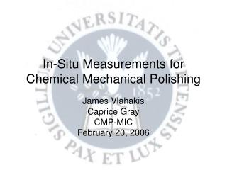 In-Situ Measurements for Chemical Mechanical Polishing