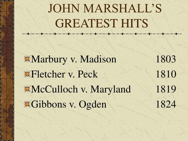 john marshall s greatest hits