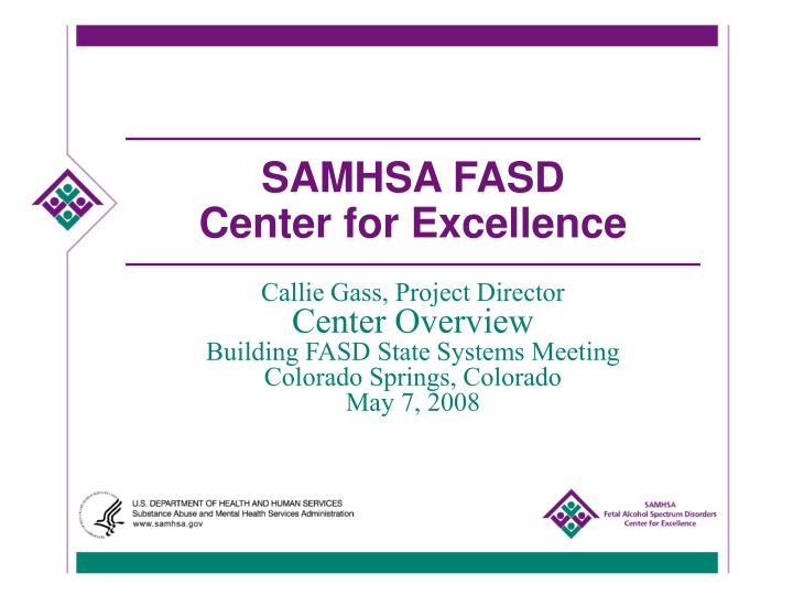 samhsa fasd center for excellence