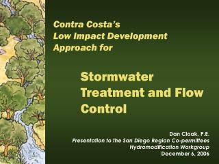 Stormwater Treatment and Flow Control