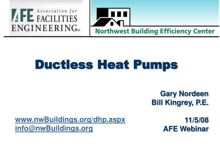 ductless heat pumps