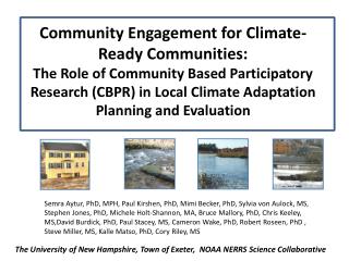 The University of New Hampshire, Town of Exeter, NOAA NERRS Science Collaborative