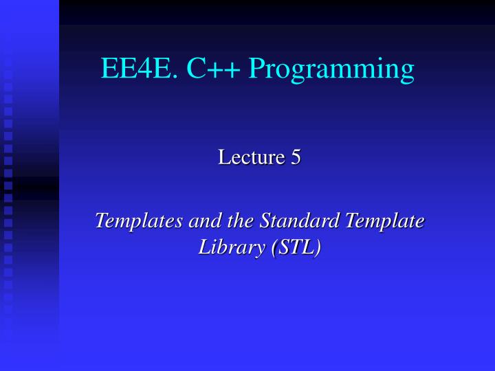 ee4e c programming