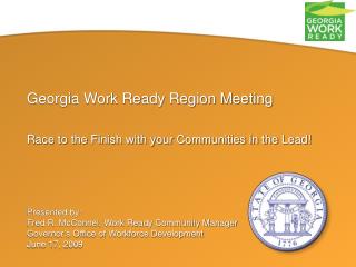 Georgia Work Ready Region Meeting