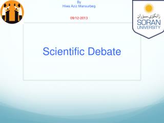 Scientific Debate