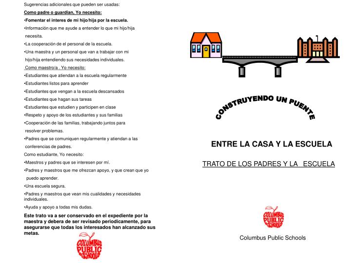 entre la casa y la escuela