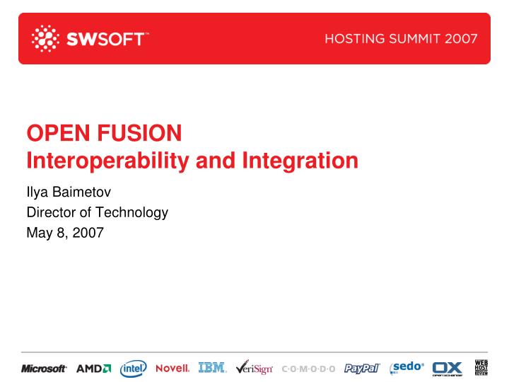 open fusion interoperability and integration