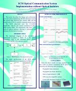 SCM Optical Communication System Implementation without Optical Isolators - slide 1