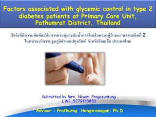 Factors associated with glycemic control in type 2 diabetes patients at Primary Care Unit,