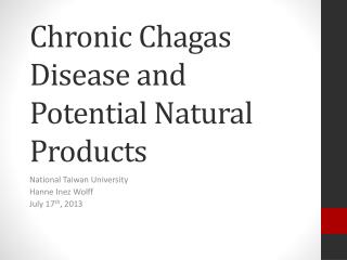 chronic chagas disease and potential natural products