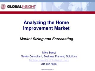 Analyzing the Home Improvement Market Market Sizing and Forecasting