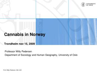 Cannabis in Norway Trondheim nov 15, 2009