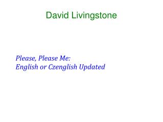 David Livingstone