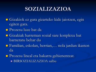 sozializazioa