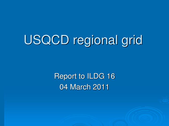 report to ildg 16 04 march 2011