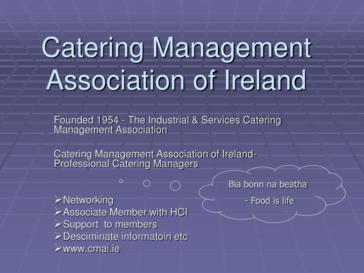 catering management association of ireland